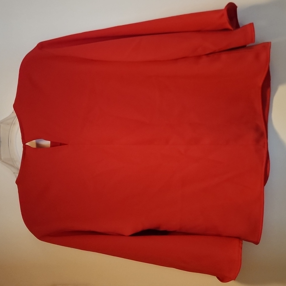 Zara Basic Blouse Women's Red - image 2